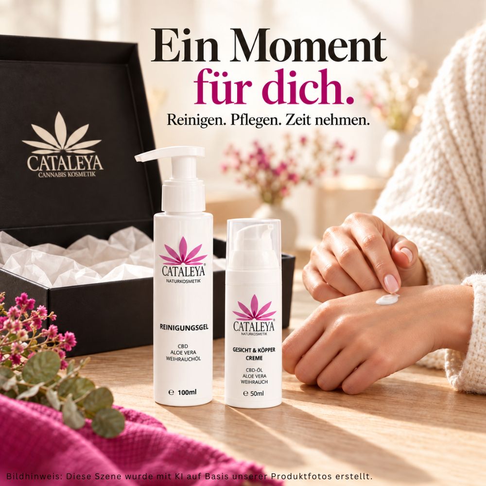 Naturkosmetik-Set mit CBD-Creme & Reinigungsgel – Bild 3