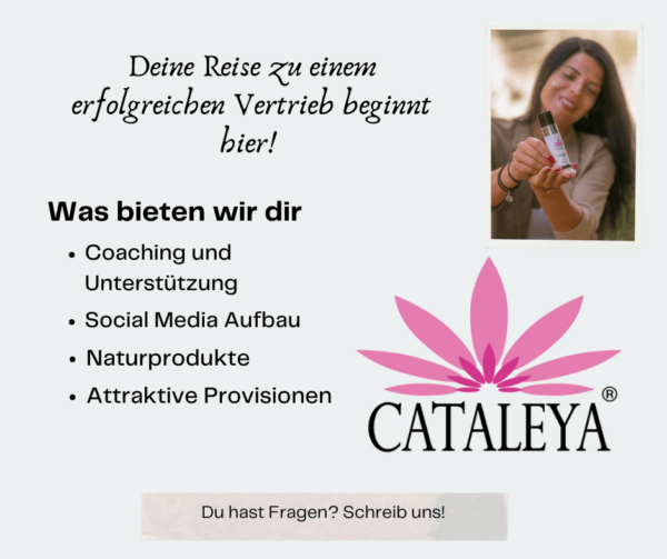 Vertriebspartner, cataleya, vertrieb, partner, naturprodukte, business, coaching, social media,