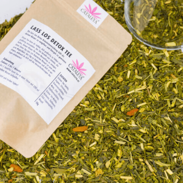 detox, tee, grüner tee, mate, matcha, ingwer, kurkuma, pfeffer, entschlackung, entgiften, abnehmen, energie, teemischung, grünertee,