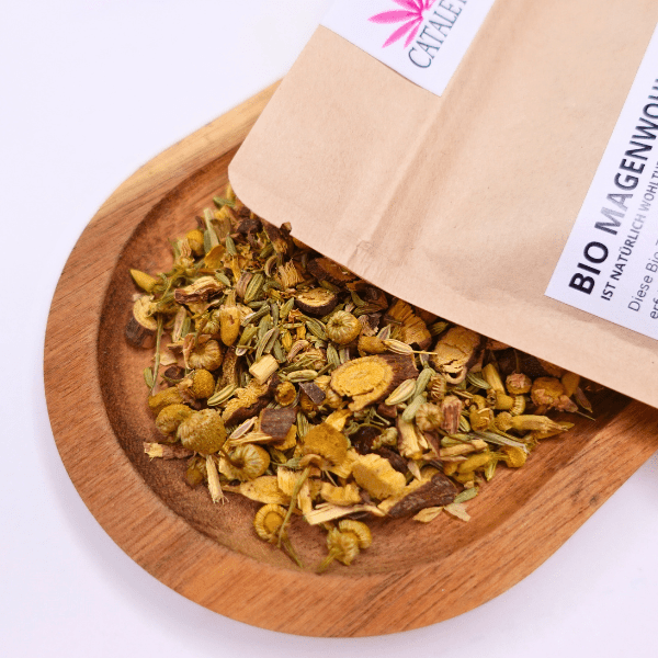 Kamille, Blüten, Fenchel, Magen, Tee, Darm, Verdauung, Sodbrennen, Ingwer, Schafgarbenkraut, Kurkuma, Bio
