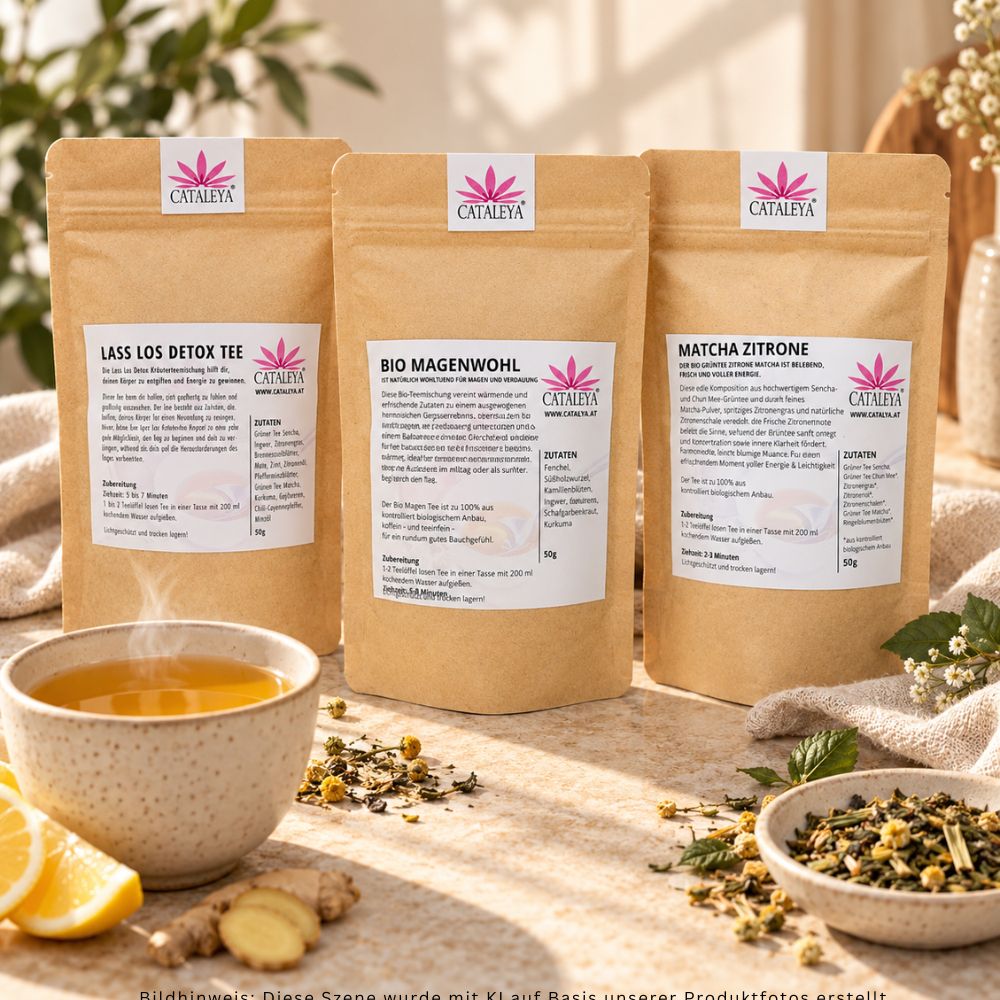Tee, Geschenkset, Detox, Magenwohl, Darm, Teemischung, Set, Kur, Matcha, Abnehmen, Verdauung, Grünntee